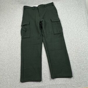 Codet Wool Blend Cargo Pants Mens 36x30 Green Hunting Trousers Canadian Outdoor